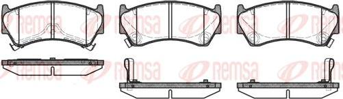 Kawe 0592 12 - Комплект спирачно феродо, дискови спирачки vvparts.bg