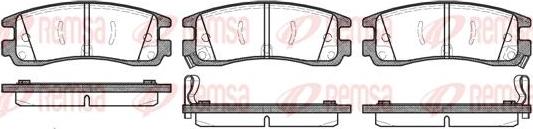 Kawe 0566 22 - Комплект спирачно феродо, дискови спирачки vvparts.bg