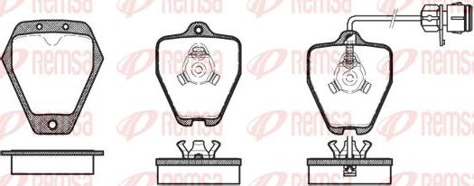 Kawe 0508 12 - Комплект спирачно феродо, дискови спирачки vvparts.bg