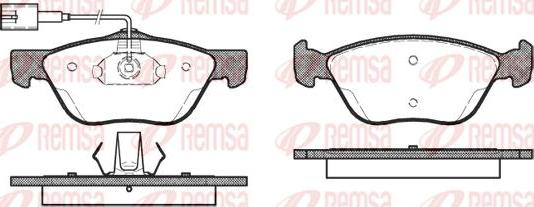 Kawe 0589 42 - Комплект спирачно феродо, дискови спирачки vvparts.bg