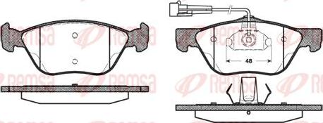 Kawe 0589 02 - Комплект спирачно феродо, дискови спирачки vvparts.bg