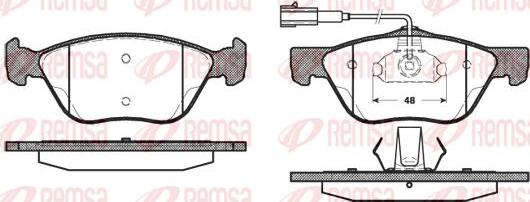 Kawe 0589 22 - Комплект спирачно феродо, дискови спирачки vvparts.bg