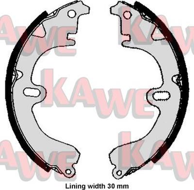 Kawe 05860 - Комплект спирачна челюст vvparts.bg