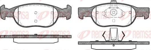 Kawe 0588 20 - Комплект спирачно феродо, дискови спирачки vvparts.bg