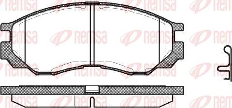 Kawe 0583 00 - Комплект спирачно феродо, дискови спирачки vvparts.bg