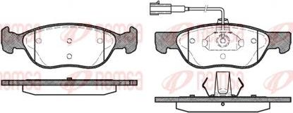 Kawe 0587 22 - Комплект спирачно феродо, дискови спирачки vvparts.bg