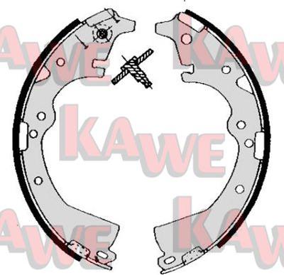Kawe 05290 - Комплект спирачна челюст vvparts.bg