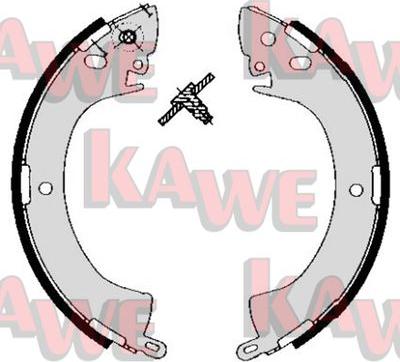 Kawe 05240 - Комплект спирачна челюст vvparts.bg