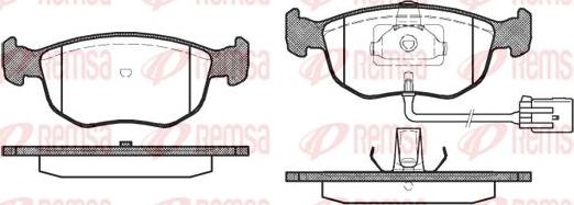 Kawe 0575 02 - Комплект спирачно феродо, дискови спирачки vvparts.bg