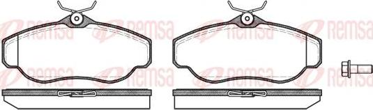 Kawe 0576 00 - Комплект спирачно феродо, дискови спирачки vvparts.bg