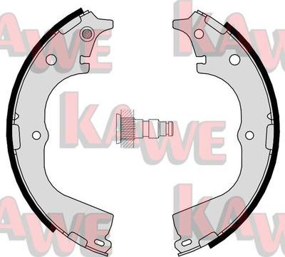 Kawe 06950 - Комплект спирачна челюст vvparts.bg