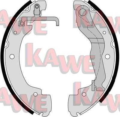 Kawe 06910 - Комплект спирачна челюст vvparts.bg