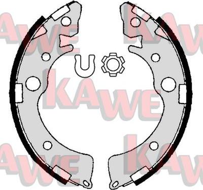 Kawe 06980 - Комплект спирачна челюст vvparts.bg