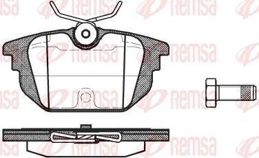 Kawe 0692 00 - Комплект спирачно феродо, дискови спирачки vvparts.bg