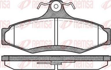 Kawe 0646 10 - Комплект спирачно феродо, дискови спирачки vvparts.bg