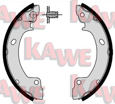 Kawe 06410 - Комплект спирачна челюст vvparts.bg