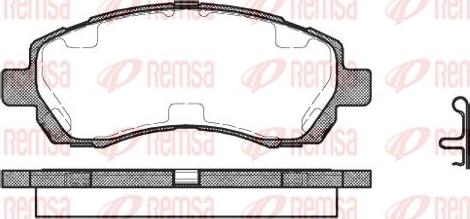 Kawe 0647 02 - Комплект спирачно феродо, дискови спирачки vvparts.bg