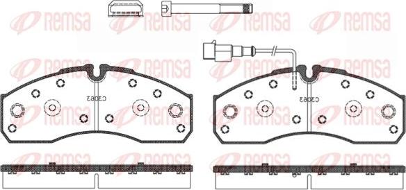 Kawe 0651 42 - Комплект спирачно феродо, дискови спирачки vvparts.bg