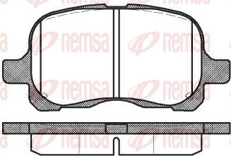 Kawe 0652 00 - Комплект спирачно феродо, дискови спирачки vvparts.bg