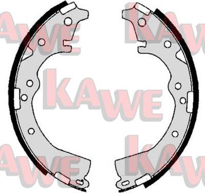 Kawe 06650 - Комплект спирачна челюст vvparts.bg