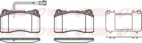 Kawe 0666 51 - Комплект спирачно феродо, дискови спирачки vvparts.bg