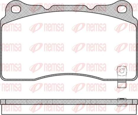 Kawe 0666 04 - Комплект спирачно феродо, дискови спирачки vvparts.bg