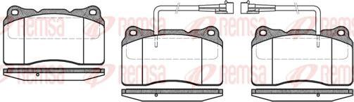 Kawe 0666 02 - Комплект спирачно феродо, дискови спирачки vvparts.bg