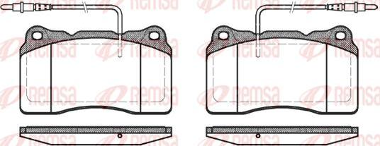 Kawe 0666 14 - Комплект спирачно феродо, дискови спирачки vvparts.bg