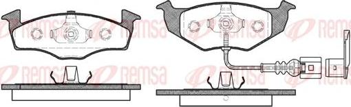 Kawe 0609 11 - Комплект спирачно феродо, дискови спирачки vvparts.bg