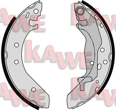 Kawe 06040 - Комплект спирачна челюст vvparts.bg