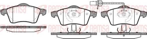 Kawe 0618 01 - Комплект спирачно феродо, дискови спирачки vvparts.bg