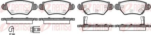 Kawe 0685 22 - Комплект спирачно феродо, дискови спирачки vvparts.bg