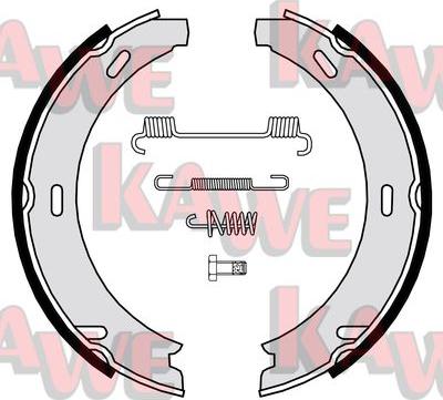 Kawe 06869 - Комплект спирачна челюст, ръчна спирачка vvparts.bg