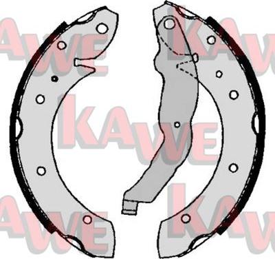Kawe 06860 - Комплект спирачна челюст vvparts.bg