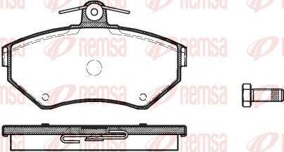 Kawe 0631 00 - Комплект спирачно феродо, дискови спирачки vvparts.bg