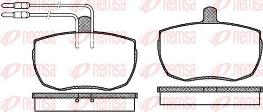 Kawe 0056 04 - Комплект спирачно феродо, дискови спирачки vvparts.bg