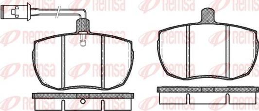 Kawe 0056 11 - Комплект спирачно феродо, дискови спирачки vvparts.bg