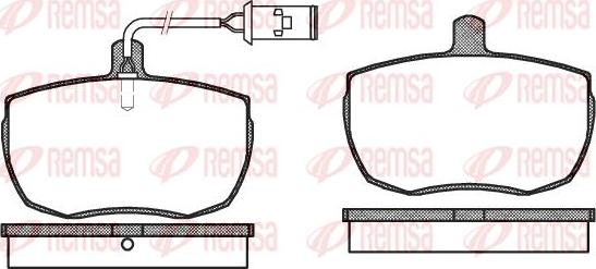 Kawe 0056 22 - Комплект спирачно феродо, дискови спирачки vvparts.bg