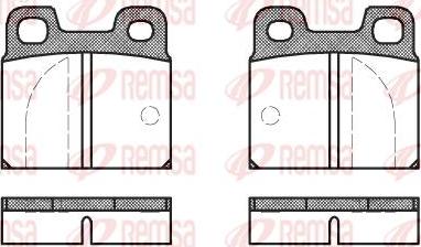 Kawe 0005 00 - Комплект спирачно феродо, дискови спирачки vvparts.bg