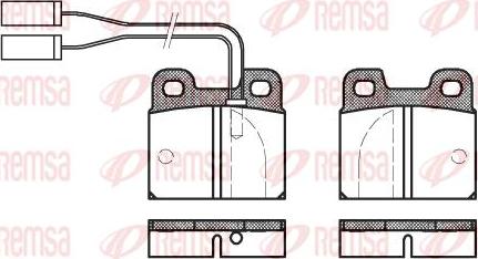 Kawe 0005 01 - Комплект спирачно феродо, дискови спирачки vvparts.bg