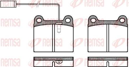 Kawe 0006 91 - Комплект спирачно феродо, дискови спирачки vvparts.bg