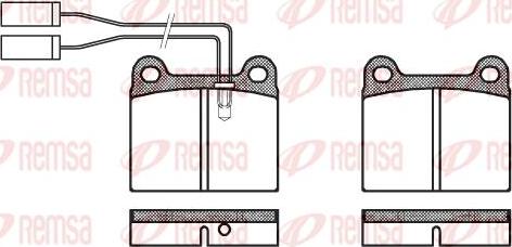 Kawe 0006 01 - Комплект спирачно феродо, дискови спирачки vvparts.bg