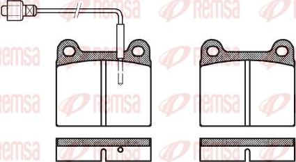 Kawe 0006 02 - Комплект спирачно феродо, дискови спирачки vvparts.bg