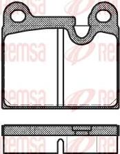 Kawe 0006 80 - Комплект спирачно феродо, дискови спирачки vvparts.bg