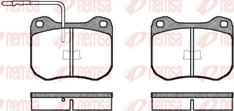 Kawe 0001 02 - Комплект спирачно феродо, дискови спирачки vvparts.bg