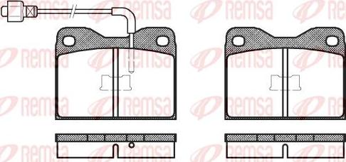 Kawe 0008 02 - Комплект спирачно феродо, дискови спирачки vvparts.bg