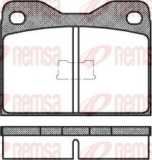 Kawe 0008 10 - Комплект спирачно феродо, дискови спирачки vvparts.bg