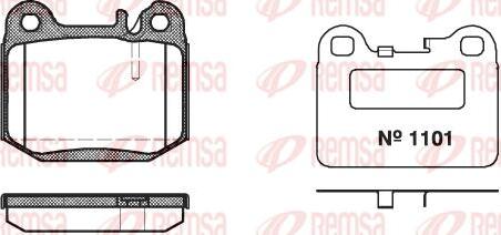 Kawe 0014 40 - Комплект спирачно феродо, дискови спирачки vvparts.bg