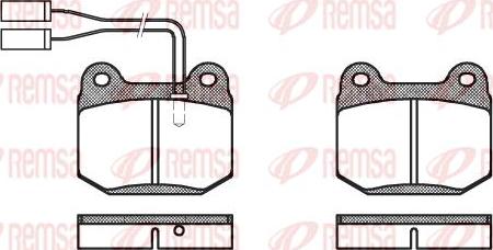 Kawe 0014 01 - Комплект спирачно феродо, дискови спирачки vvparts.bg