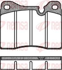 Kawe 0011 20 - Комплект спирачно феродо, дискови спирачки vvparts.bg